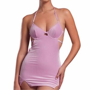 pink bodycon mini dress